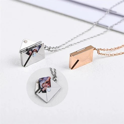 Personalized Envelope Letter Necklace