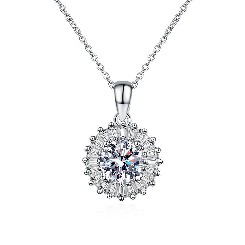 Valentine's Day Gift - Beating Heart Moissanite Diamond Necklace