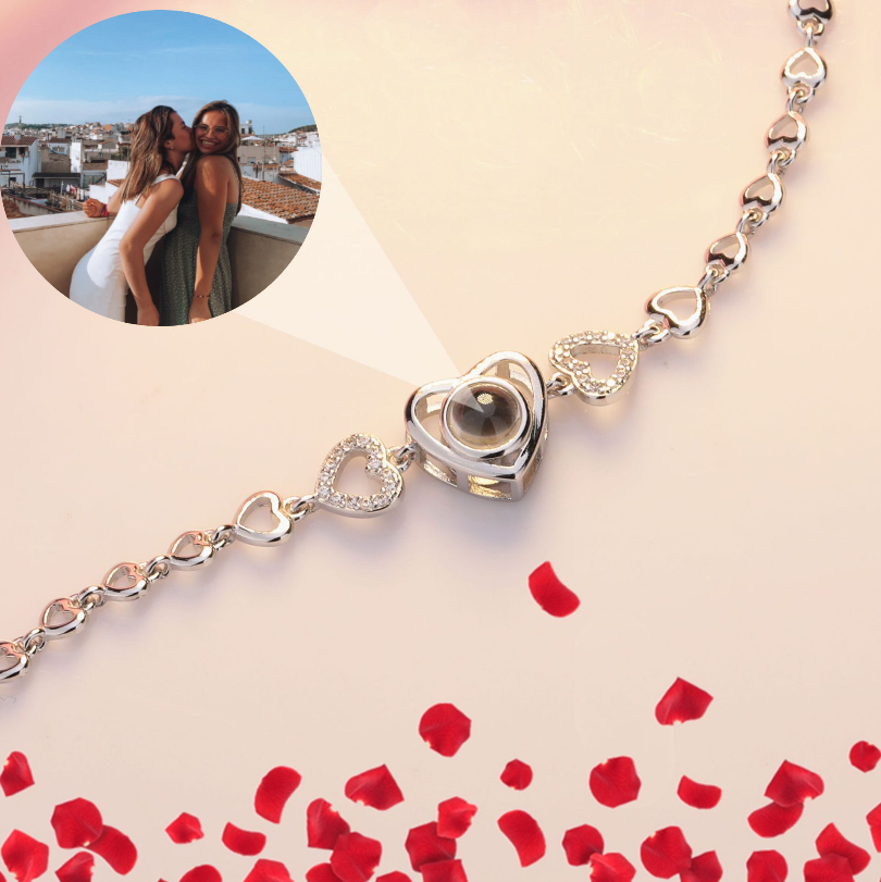 Heart Photo Projection Bracelet